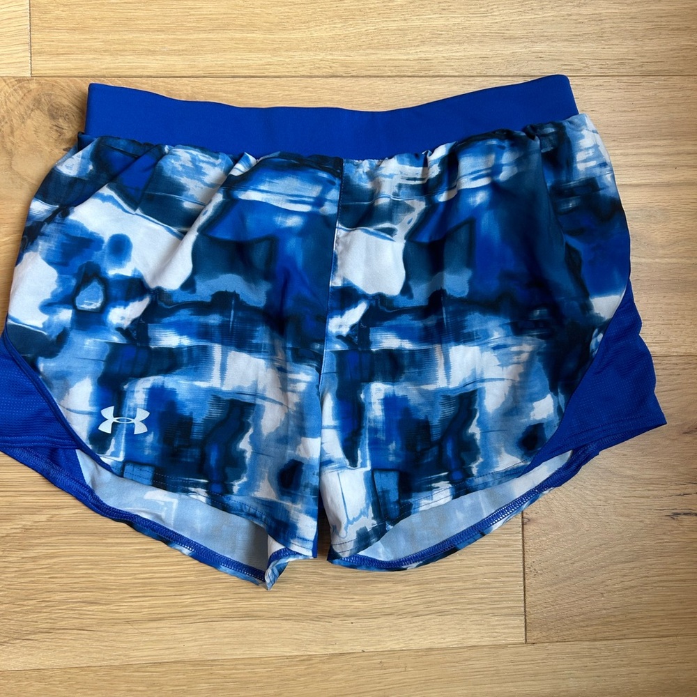 Under Armour Blue and White Athletic Shorts
